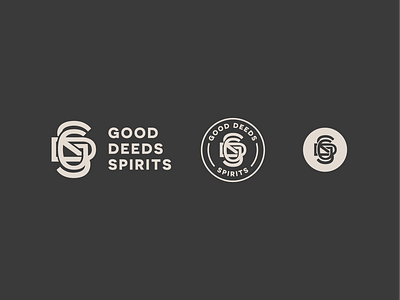 Good Deeds Spirits Logo beverage packaging brand branding design graphic design illustration logo logomark monogram package design vector
