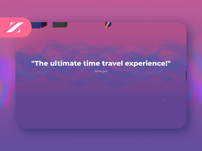 Timeshift :: One-page web 2/2 animation colorful ui ui animation user interface web