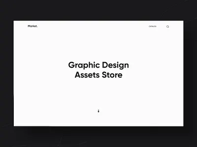 Market - Assets Store 3d animation black bobbles clean dark design graphic light market minimalism motion motion graphics shop store typographic ux web white