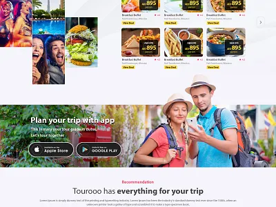 Tourism Landing Page adventure best shot dribbble boat camping flight home page landing page navy tourism tourist travel agency travel agent travel guide traveling traveller trip planner ui designer vacation rentals website website design