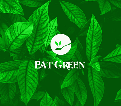 Eat green logo design logo