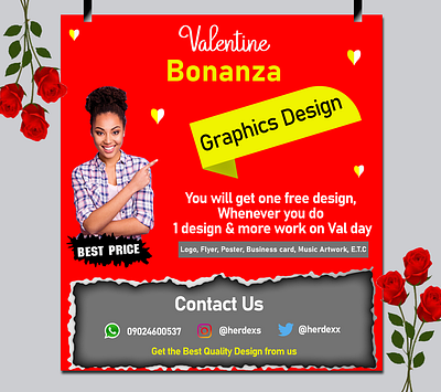 A graphics design flyer design