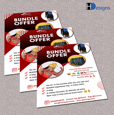 Offer bundle flyer design design