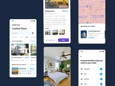 #Exploration - Home Rent App uidesign