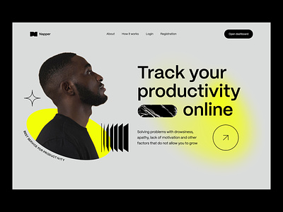 Productivity Tracking Landing Page coaching collaboration landing page management minimal design motivation online tracking personal growth personal trainer product design landing productive productivity app task list task managament teamwork therapy time management to do todo list track productivity