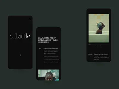 Moonlight Website Concept 001 clean dark design graphic design green interface mobile moonlight typography ui webdesign