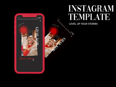 Instagram Stories Ads, Template Design app branding design illustration typography