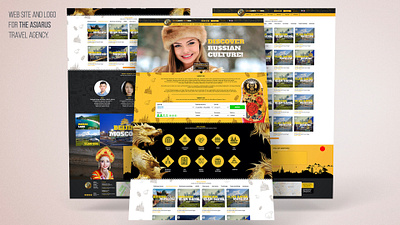 Russian travel agency website branding design graphic design illustration logo ui ux vector