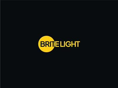 BriteLight best contrast black brand brand design brand identity branding brite britelight contrast design light logo yellow