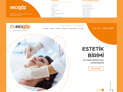 Hospital Web UI Design branding design ui web website