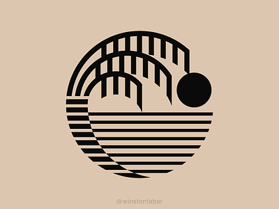 PalmBeachy abstract branding clean design geometric illustration logo logomark minimal ui
