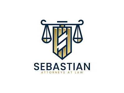 'SEBASTIAN' Law Firm LOGO attorneys brand identity branding design graphic design illustration law law firm logo legal services letter s logo logo design minimalist logo modern logo professional logo s