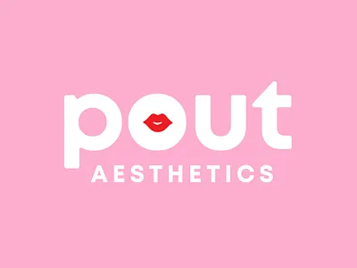 Pout Aesthetics branding design graphic design illustration logo typography vector