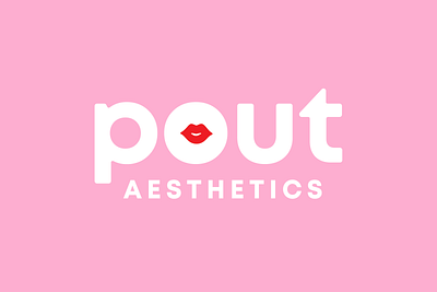 Pout Aesthetics branding design graphic design illustration logo typography vector