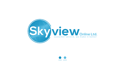 Logo Design For Skyview Online Ltd. 3d animation branding design graphic design icon illustration illustrator logo minimal motion graphics ui ux vector