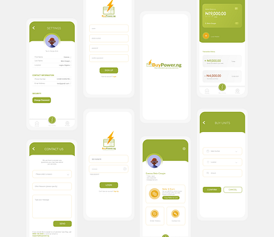 BuyPower NG - Redesign app design design electricity uiux uiuxdesign