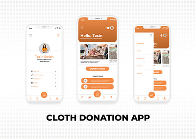 Cloth Donation App app cloth cloth donations clothes design donations icon logo ui ux
