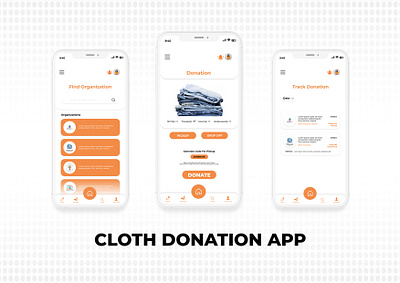 Cloth Donation App app branding design donations icon logo ui ux vector