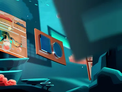 So much data 2d 3d animation character data illustration motion motion graphics octopus scuba