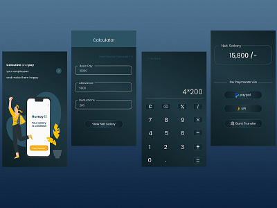 Daily UI 004 - Salary Calculator dailyuichallenge design illustration typography ui ux