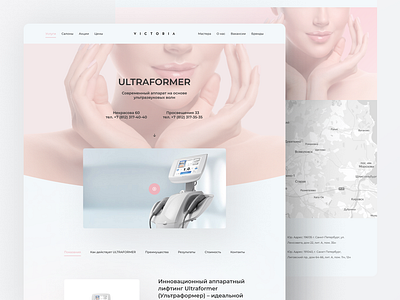 Victoria Salon figma landing tilda web design