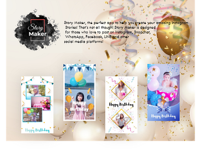 Story Maker, Story Editor, Story Template & Art logo motion graphics