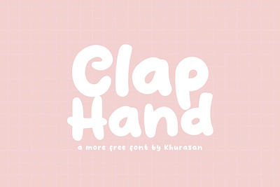 Clap Hand Fancy Font colorful design font illustration logo modern ui