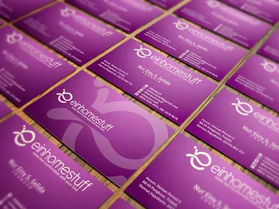 Bussines card Einhomestuff brand branding bussines card design designs illustration indonesia logo ui vector