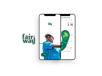 Fairway app branding golf graphic design logo