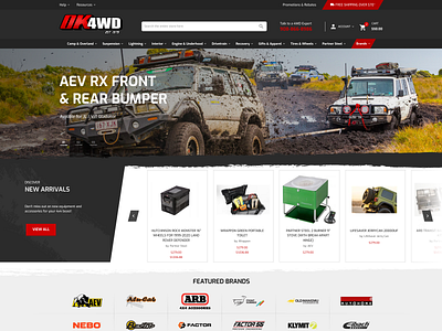 Off Road Adventures eCommerce 4x4 automotive design ecommerce inchoo magento magento2 offroad ui ux web design