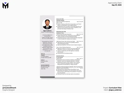 MR. AGUS'S CV curriculumvitae curriculumvitaedesign cv cvdesign cvdesigner cvmodern cvprofesional cvsimpel daftarriwayathidup desaincurriculumvitae desaincv graphicdesigner maulanaikhsanh moderncv professionalcv simplecv