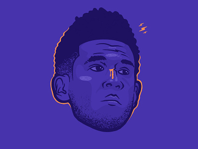 Devin Booker illustration ipad procreate