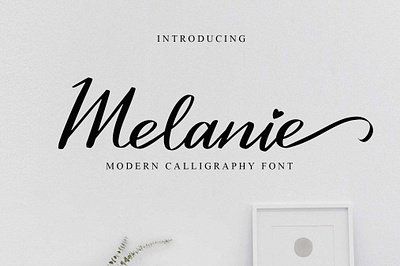 Melanie design font design fonts handmade handwritten illustration logo script typography ui