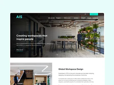 AIS Interiors Website Redesign design digital ui ux web webdesign