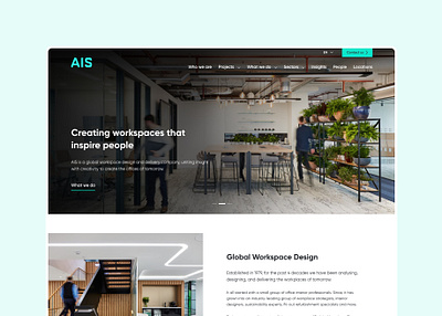 AIS Interiors Website Redesign design digital ui ux web webdesign