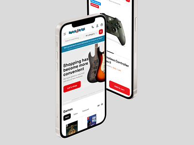 Mobile homepage for Beats & Bytes website. eCommerce. Canada basovdesign beatsbytes canada ecommerce filters gadgets store games store homepage magento magento 2 mobile homepage music store products view sell store trade ui ux web website
