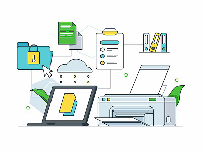 Printing and storing physical documents list