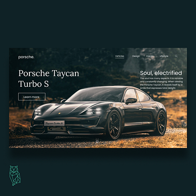 Porsche Website UI Design Concept branding design figma illustration logo photoshop porsche ui uiux ux webdesign website