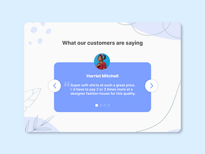 Testimonials app dailyui design ui ux