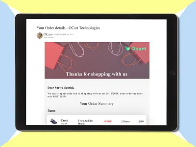 E-Mail Receipt dailyui design figma illustration ui uiux ux webdesign
