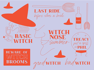 witchelorette adobe bachelorette design graphic design illustration vector witch