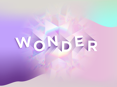 wonder adobe design ethereal graphic design typography wonder