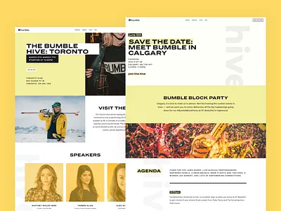 Client: Bumble branding bumble design event event design figma layout design splash splashthat ui web design