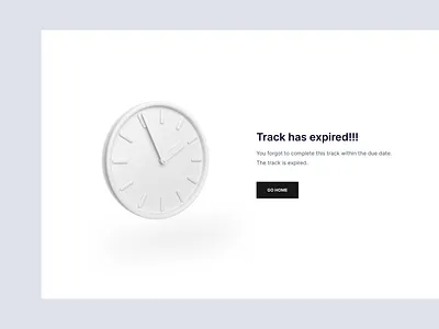Track Expiry 3d clean design design due date expiry flat interface link expiry minimal ui ux vector web design