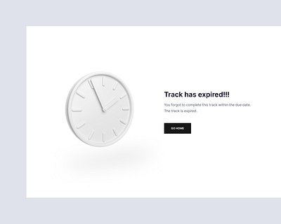 Track Expiry 3d clean design design due date expiry flat interface link expiry minimal ui ux vector web design