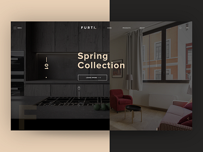 Furniture Store Web Hero app branding design furniture app icon illustration landing page layout design logo typography ui ui ux ux vector web design website design