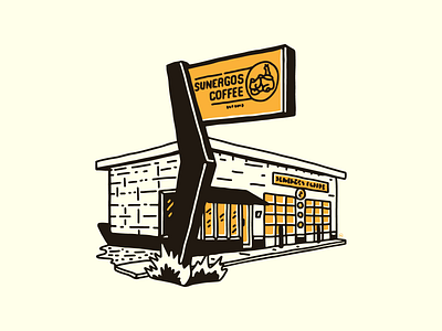 Sunergos on Norris architecture coffee design illustration kentucky louisville vector