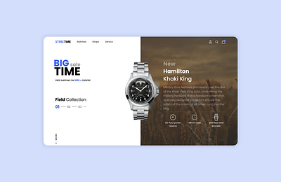 Watches — e-commerce website design e commerce watch web design