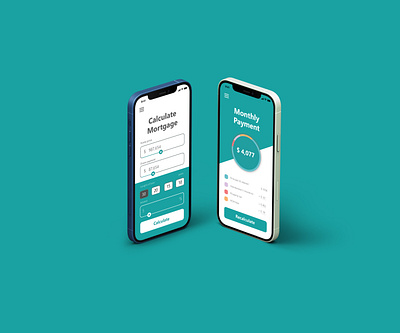 Mortgage Calculator UI/UX Design (Mobile App) branding design graphic design icon illustration logo typography ui ux vector