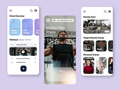 Personal Trainer Workout app concept app branding design illustration logo mobile ui ux